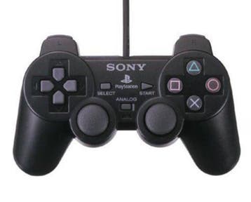 Sony PS2 Controller Dualshock 2 Zwart (PS2 Accessoires), Spelcomputers en Games, Ophalen of Verzenden, Zo goed als nieuw
