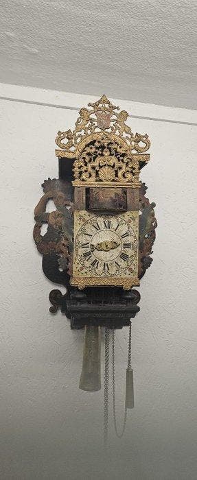 Friese stoelklok - Hout - 1750-1800 - 18e eeuwse Stoelklok, Antiek en Kunst