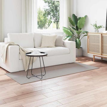 vidaXL Binnen kleed LUGO Taupe 80 x 150 cm Polyester, Verzenden, Nieuw