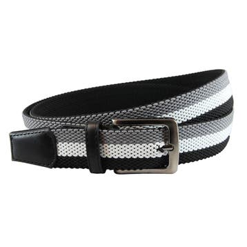 Landley Elastische Geweven Riem – Zwart/Wit/Grijs - 105, Kleding | Dames, Riemen en Ceinturen, Verzenden, Nieuw, 100 cm of meer