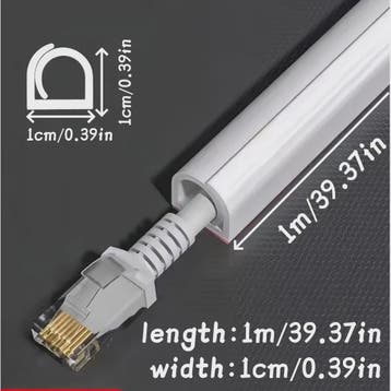 Overschilderbare Kabelgoot - Muur Kabel Organizer & Snoer Af, Verzenden, Nieuw