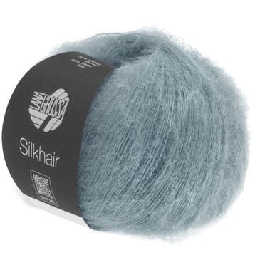 Lana Grossa Silkhair - 094 Grafietgrijs - Superkid Mohair, Ophalen of Verzenden, Nieuw