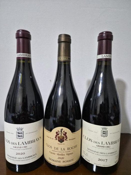 2017 , 2020 des Lambrays, Clos des Lambrays & 2020 Ponsot,, Verzamelen, Wijnen