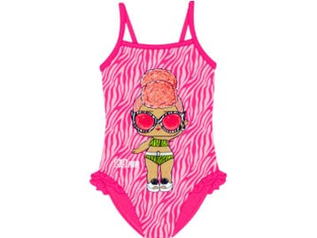 Meisjes Badpak - L.O.L Surprise - Neon Roze, Verzenden, Nieuw
