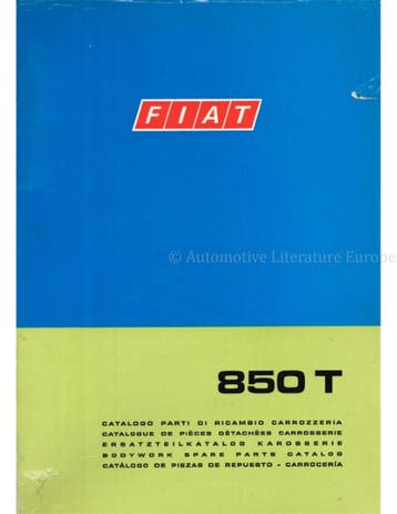 1973 FIAT 850 T CARROSSERIE ONDERDELENHANDBOEK