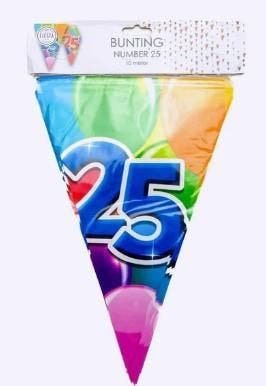 We Fiesta leeftijd vlaggenlijn 25 jaar, Verzenden, Nieuw, Versiering, Verjaardag