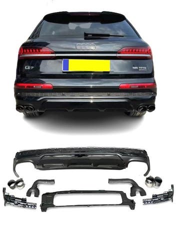 Carnamics Diffuser | Audi Q7 19- 5-d | S-Line zwart glanzend, Verzenden, Nieuw
