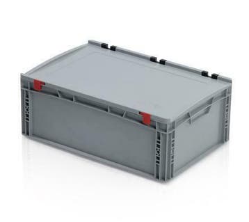 Kratten geïntegreerde deksel  Stapelbak Eurobox 60x40x23.5cm, 50 tot 75 cm, Nieuw, Ophalen of Verzenden, Minder dan 40 cm