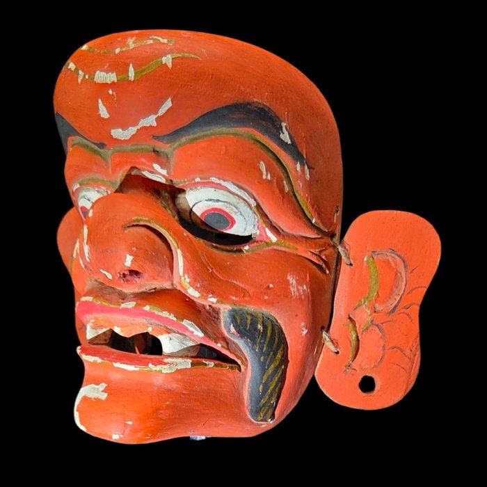 Antic original Mask from Java - Diorama, Antiek en Kunst, Curiosa en Brocante