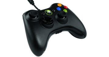 Microsoft Xbox 360 Controller Wired Zwart (Gebruikte Staat), Spelcomputers en Games, Spelcomputers | Xbox 360, Ophalen of Verzenden