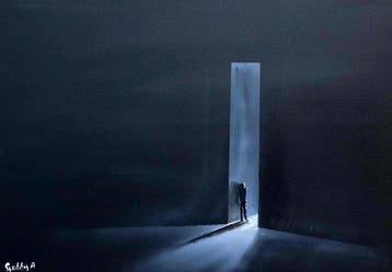 Adam Golly - While escaping, Antiek en Kunst