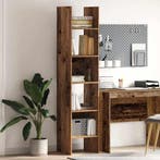vidaXL Boekenkast Oudhout 40 x 35 x 180 cm Bewerkt hout, Minder dan 50 cm, Verzenden, Nieuw, 150 tot 200 cm