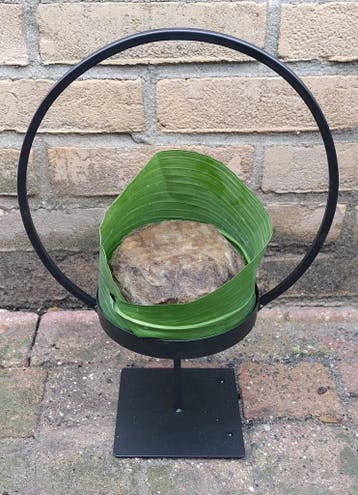 Metalen ring Frame met tray op voet 24,5x14x35 cm per stuk, Ophalen of Verzenden, Nieuw