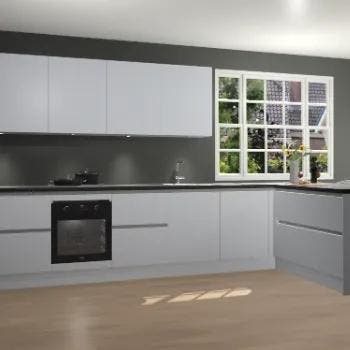 Sneeuwwitte greeploze keuken Belgrado 69851, Verzenden, Nieuw
