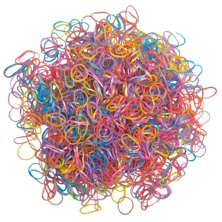 Fako Fashion - 1000x Gekleurde Mini Elastiekjes - Meisjes -, Sieraden, Tassen en Uiterlijk, Uiterlijk | Haarverzorging, Verzenden