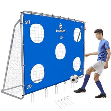 Voetbaldoel | Staal | Met Trainingsmat | Trainen | 240 x, Ophalen of Verzenden, Nieuw