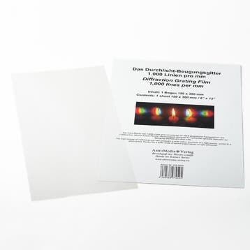 Folie diffractierooster (tralie raster) 1000 l/mm 15x30cm, Verzenden, Nieuw