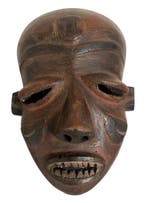 tribale kunst - ziek masker - DR Congo (Zonder minimumprijs), Antiek en Kunst, Kunst | Niet-Westerse kunst