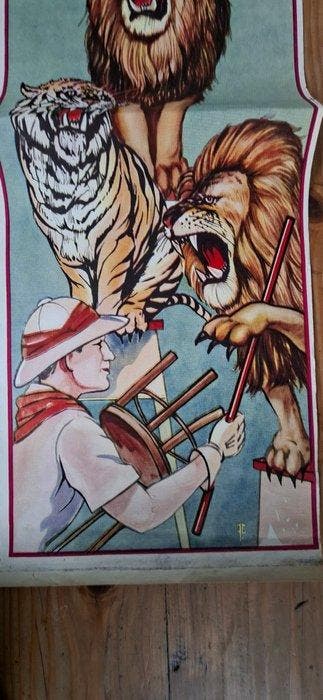 unknown - Vintage Circus poster - Hoxie bros circus - jaren