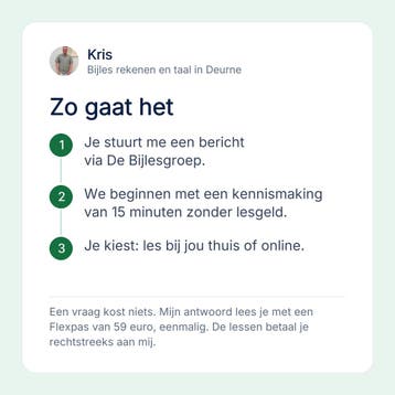 Bijles rekenen en taal aan huis in Deurne en online, Privéles, Bijles