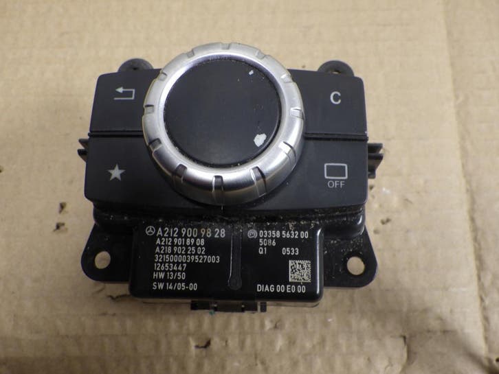 Mercedes W212 iDrive controller panel A2129009828, Auto-onderdelen, Dashboard en Schakelaars, Gebruikt, Verzenden