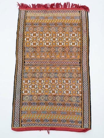 handgeknoopt Berber / Kelim loper tapijt met geometrisch, Nieuw