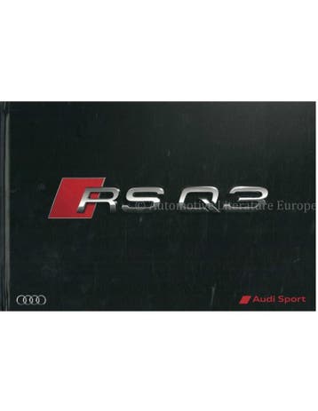 2015 AUDI RS Q3 HARDCOVER BROCHURE ENGELS, Nieuw, Audi, Author