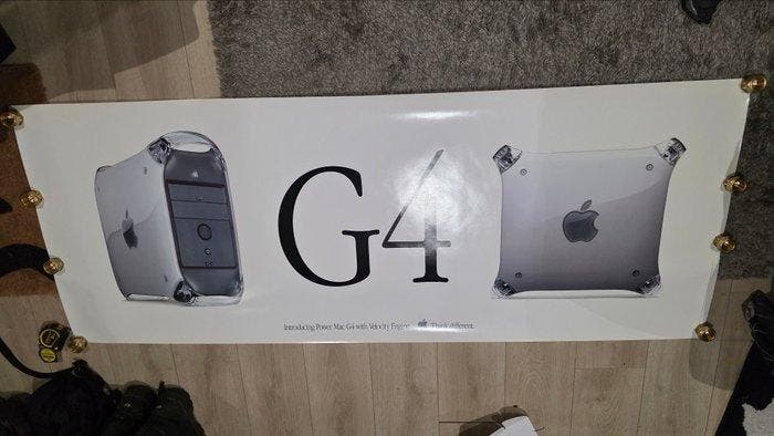 Ultra Rare Oversized Apple Power Mac G4 Banner Velocity, Spelcomputers en Games, Spelcomputers | Overige Accessoires