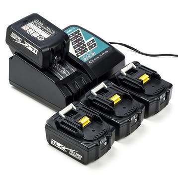 Startset: 4x Makita BL1830B / 18V LXT, 123accu huismerk, Verzenden, Nieuw