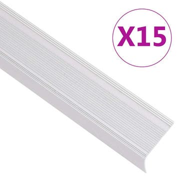 vidaXL Trapneuzen L-vormig 15 st 90 cm aluminium, Verzenden, Nieuw