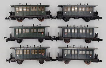 Minitrix N - 3002 - Modeltrein personenwagonset (6) - 6×, Nieuw