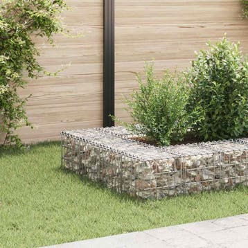 vidaXL Gabion plantenbak verhoogd kubus 30x30x30 cm, Tuin en Terras, Verzenden, Minder dan 60 cm, Nieuw, Metaal