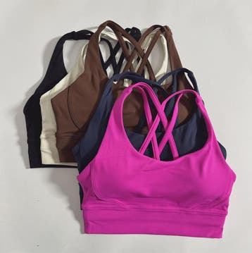 Comfortabele Sports BH met Push-Up Effect en Kruisbanden - H, Verzenden, Nieuw