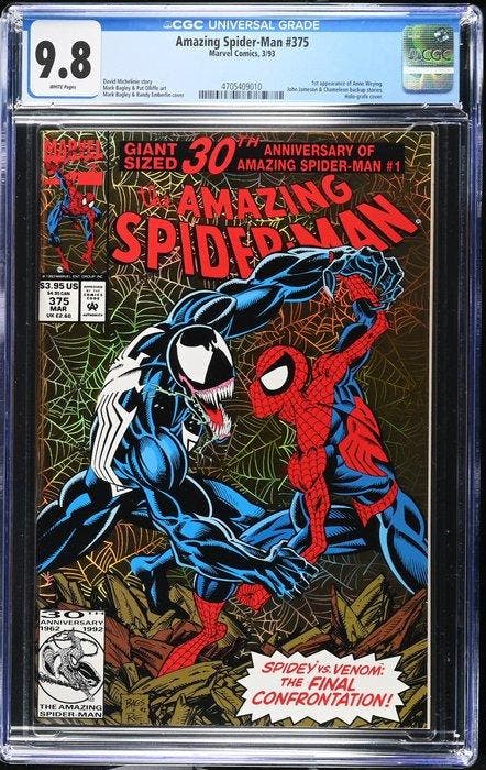 The Amazing Spider-Man #375 - 1 Graded comic - Eerste druk -, Boeken, Strips | Comics
