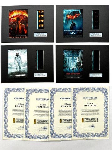 Christopher Nolan – Rare Set of 4 Mounted 35mm Film Cells –, Nieuw