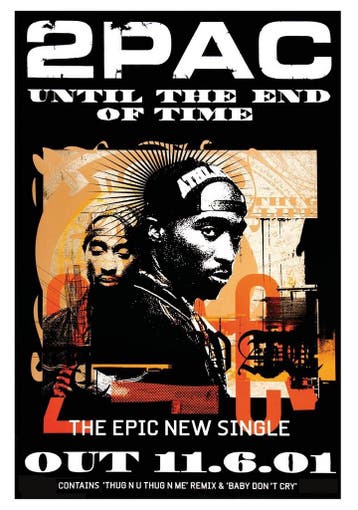 Posters - Poster 2PAC - Tupac - Untill the end of time, Verzenden, Zo goed als nieuw