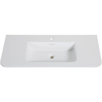 Wiesbaden Laro Wastafel - Enkel - met 1 Kraangat - Ronde, Ophalen of Verzenden, Nieuw