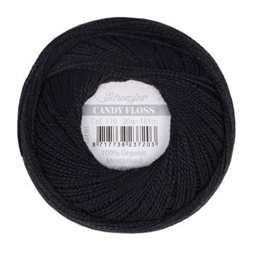 Scheepjes Candy Floss - 110 Jet Black, Verzenden, Nieuw