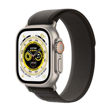 Refurbished Apple Watch Ultra 49 mm Trail band, Verzenden, Zwart, IOS, Nieuw
