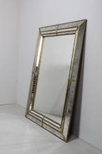 Vintage Spaanse spiegel jaren 70, Ophalen of Verzenden, Zo goed als nieuw, Minder dan 100 cm, Rechthoekig
