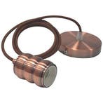 LED Hanglamp - Hangverlichting - Loft - Industrieel - Rond -, Ophalen of Verzenden, Nieuw, Metaal