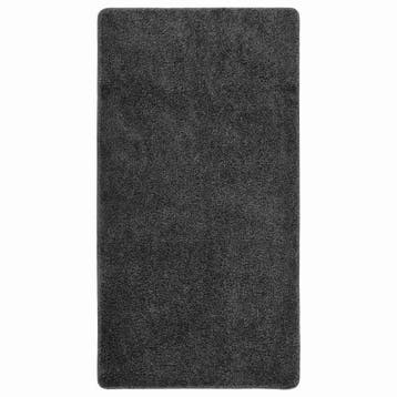 vidaXL Vloerkleed shaggy anti-slip 80x150 cm donkergrijs, Verzenden, Nieuw, Grijs