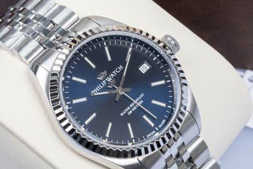 Philip Watch - Caribe Urban - Swiss Made - Navy blue - 100 m, Nieuw