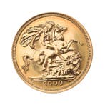 Gouden 1/2 Sovereign munt, Verzenden