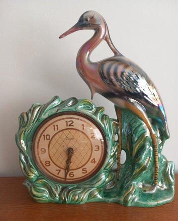 Figurale pendule - Faïence Hubert Bequet - - Faience -