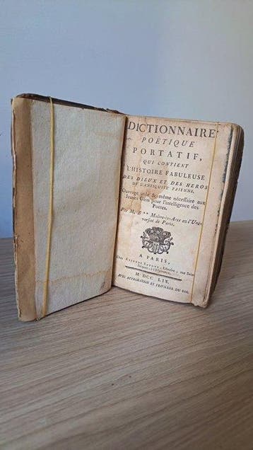 Bilhard - Dictionnaire poétique portatif, qui contient, Antiek en Kunst
