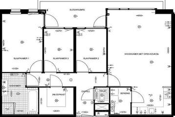 Appartement Stationslaan in Breda, Noord-Brabant, Via bemiddelaar, Breda, Appartement