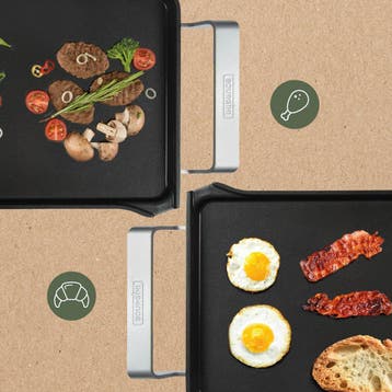 Bourgini Elements - Grillplaat - Bakplaat - PFAS-Vrije, Ophalen of Verzenden, Zo goed als nieuw