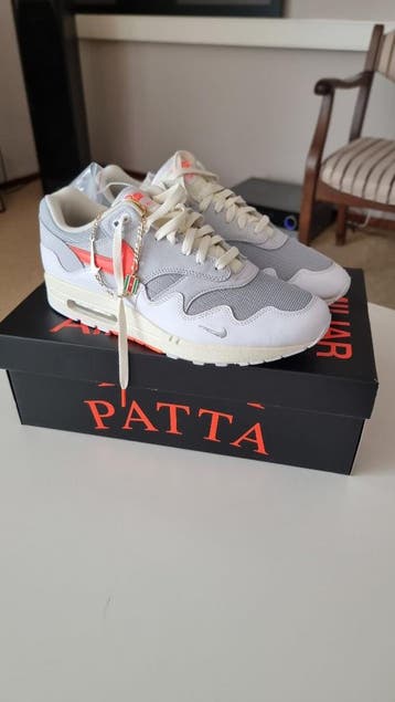 Nike x Patta Air Max 1 Heren Maat 46 White Hyper Crimson, Kleding | Dames, Schoenen, Nieuw