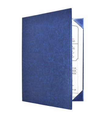 A4 Menumap voor 2 menukaarten - Donkerblauw